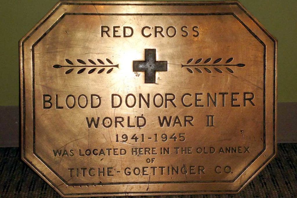 Blood Banks were created in World War II